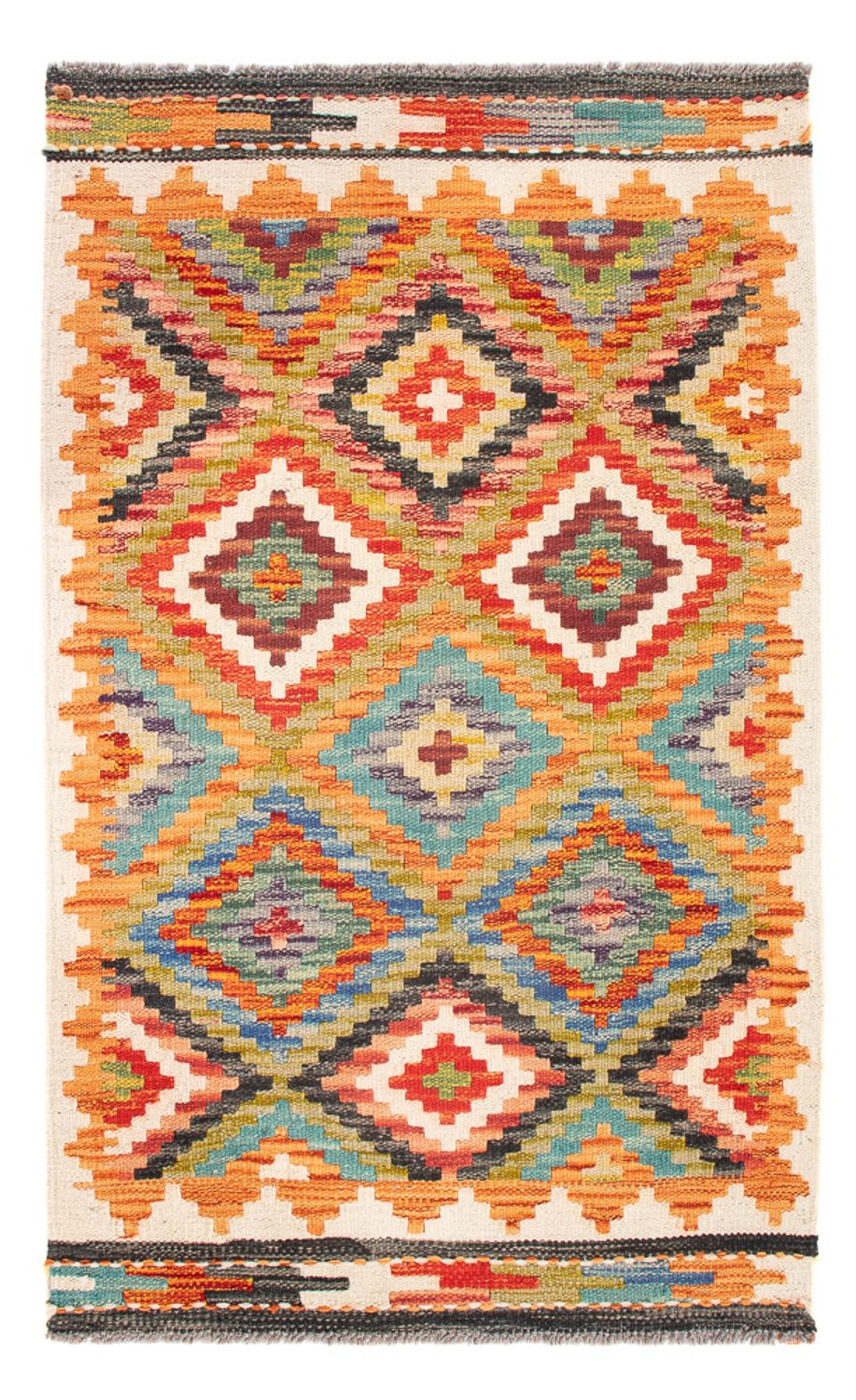 Kelim Carpet - Splash - 98 x 60 cm - flerfärgad
