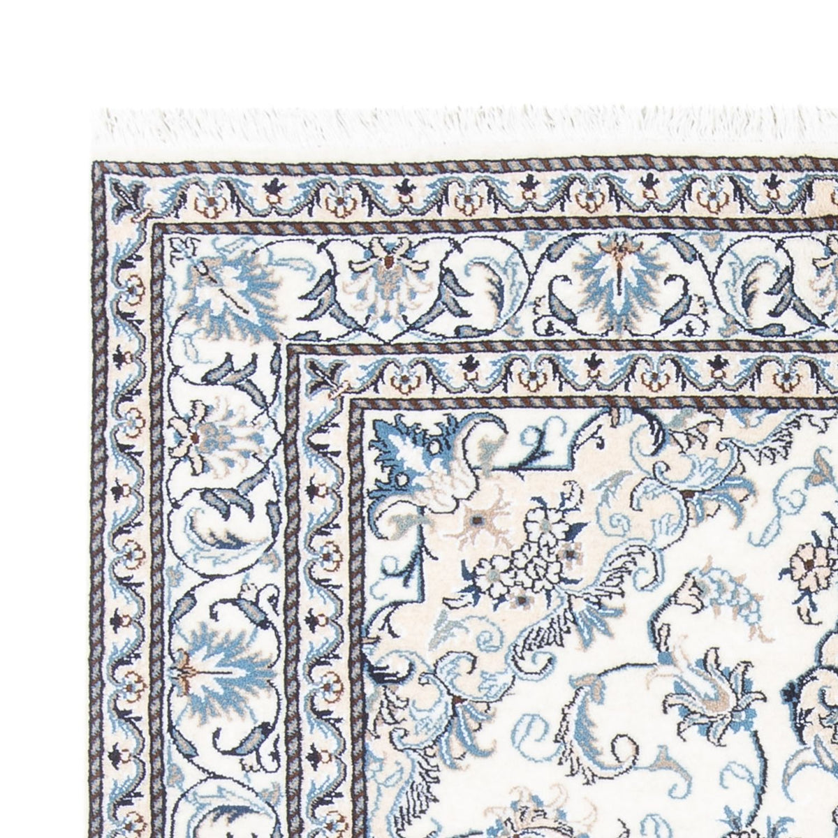 Persisk matta - Nain - 206 x 144 cm - grädde