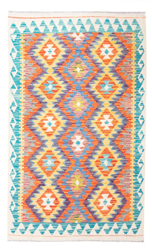 Kelim Carpet - Splash - 155 x 102 cm - flerfärgad