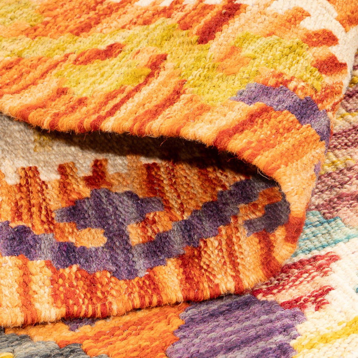 Kelim Carpet - Splash - 151 x 105 cm - flerfärgad