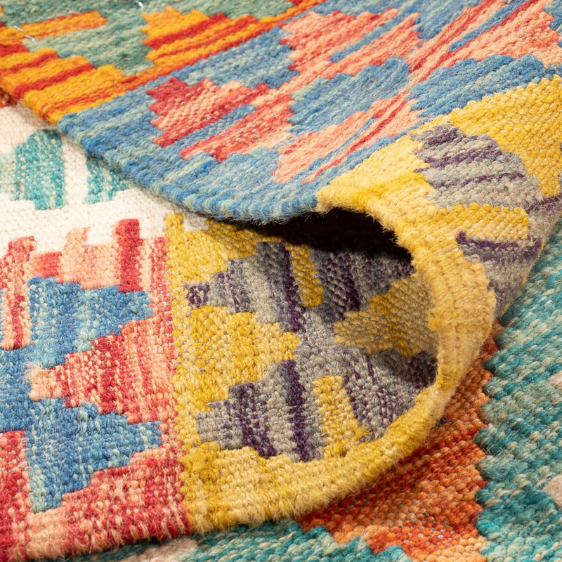 Kelim Carpet - Splash - 145 x 106 cm - flerfärgad