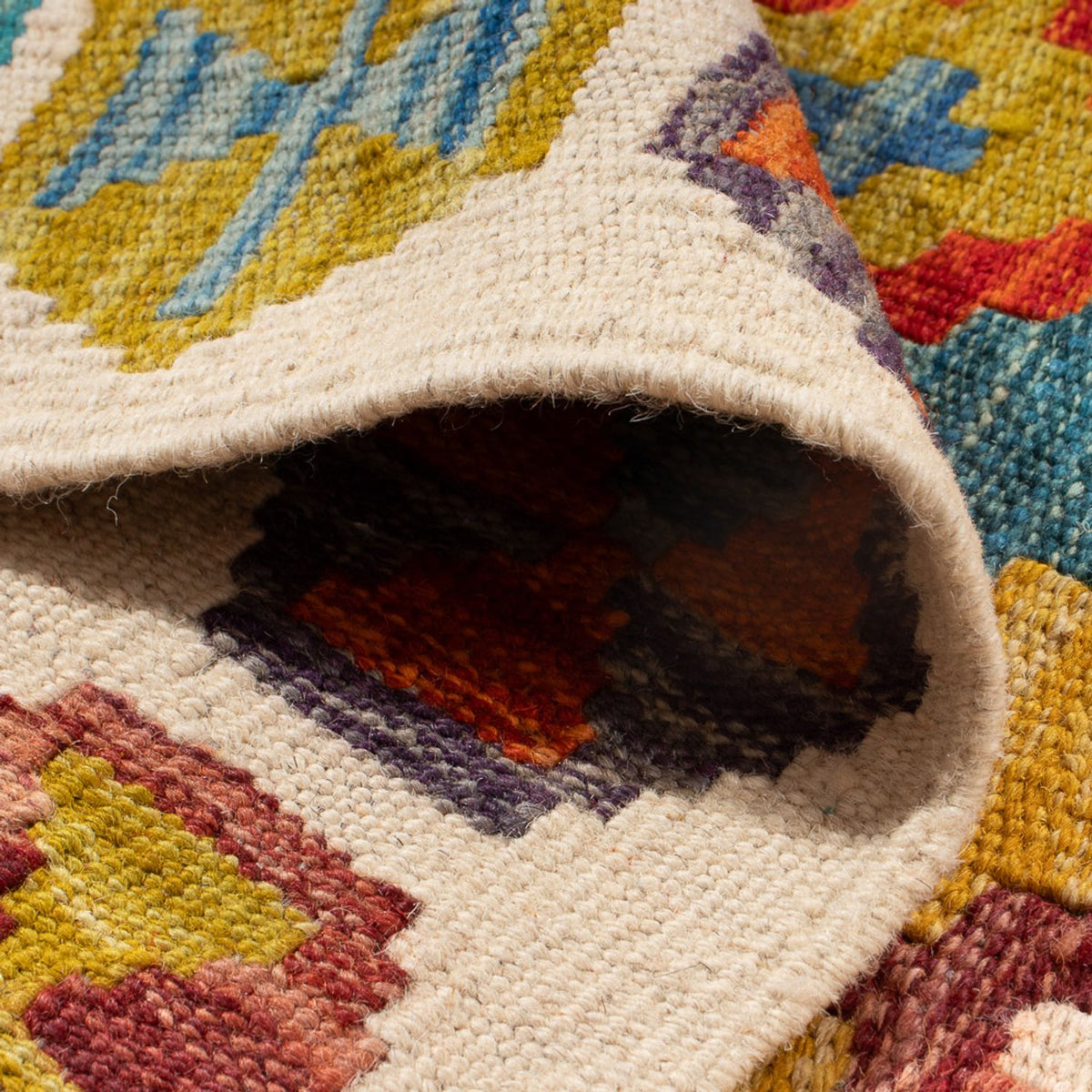 Kelim Carpet - Splash - 143 x 104 cm - flerfärgad