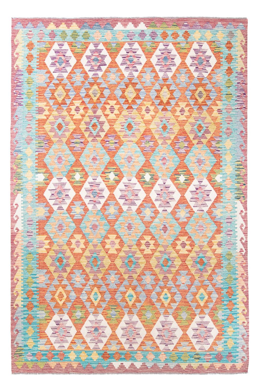 Kelim Carpet - Splash - 298 x 199 cm - flerfärgad