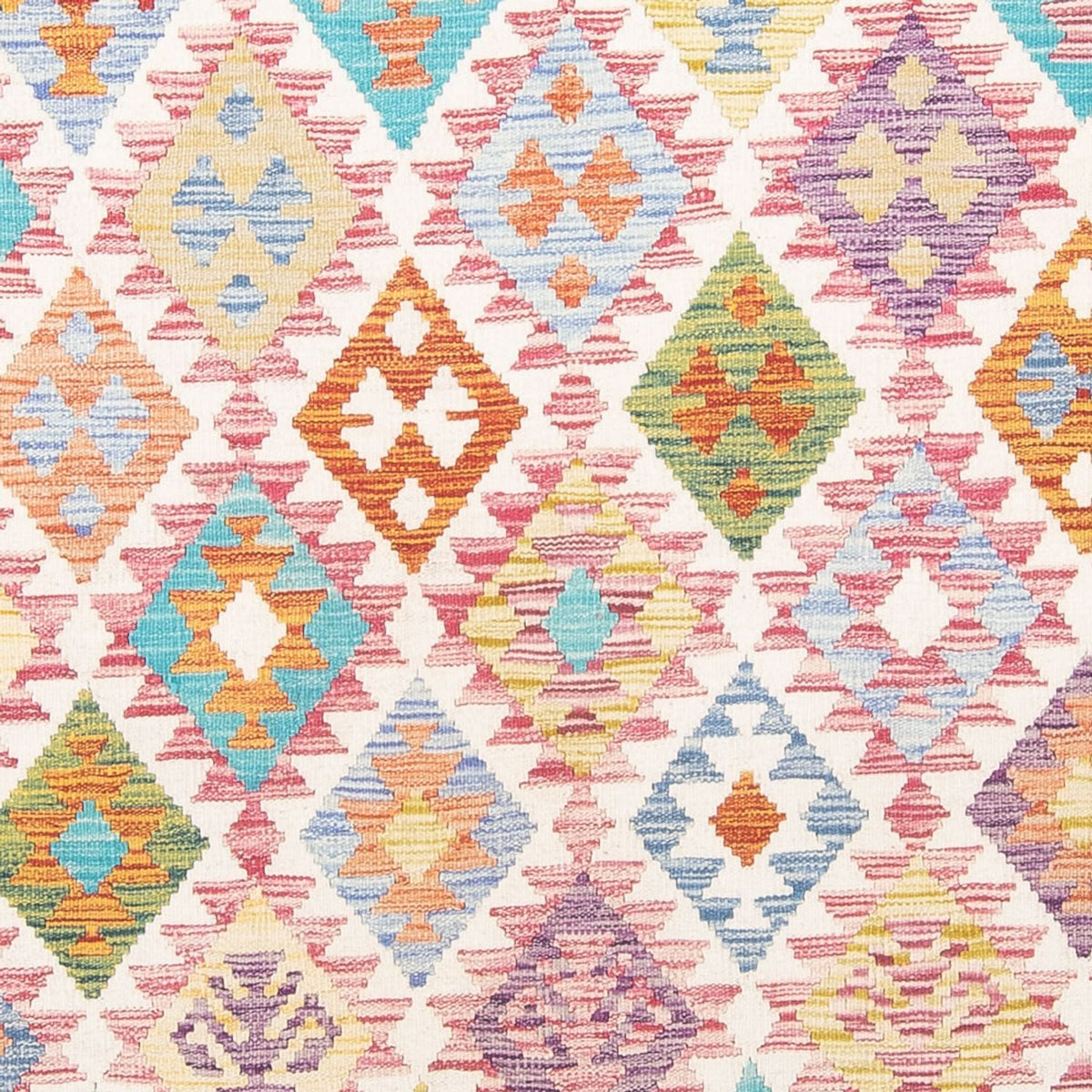 Kelim Carpet - Splash - 291 x 198 cm - flerfärgad