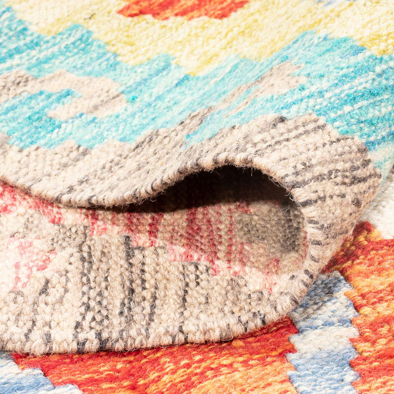 Kelim Carpet - Splash - 305 x 203 cm - flerfärgad