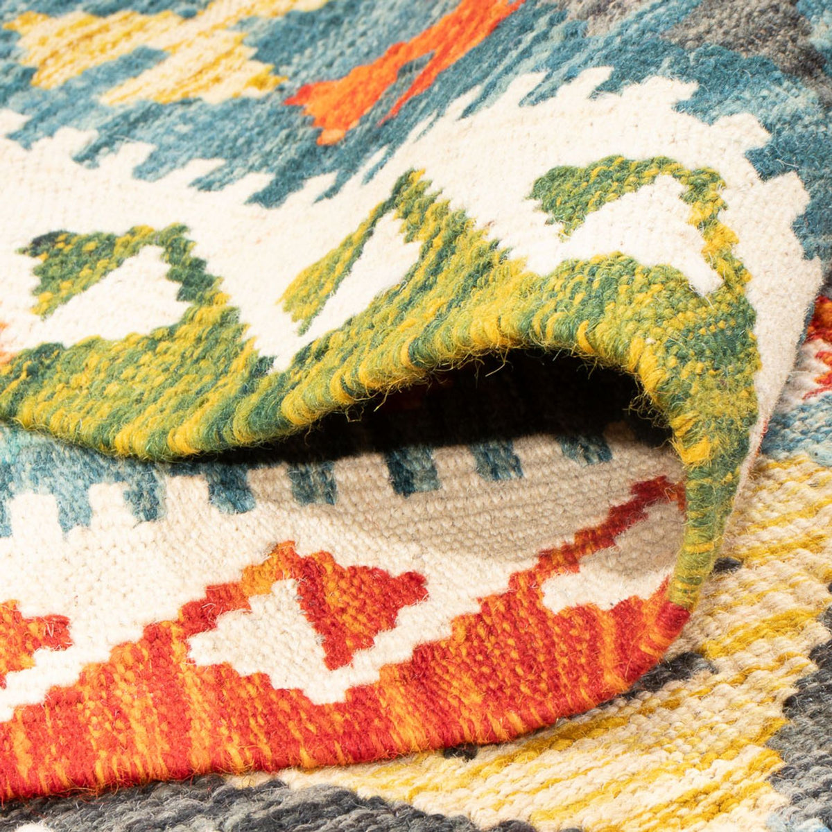 Kelim Carpet - Splash - 290 x 202 cm - flerfärgad