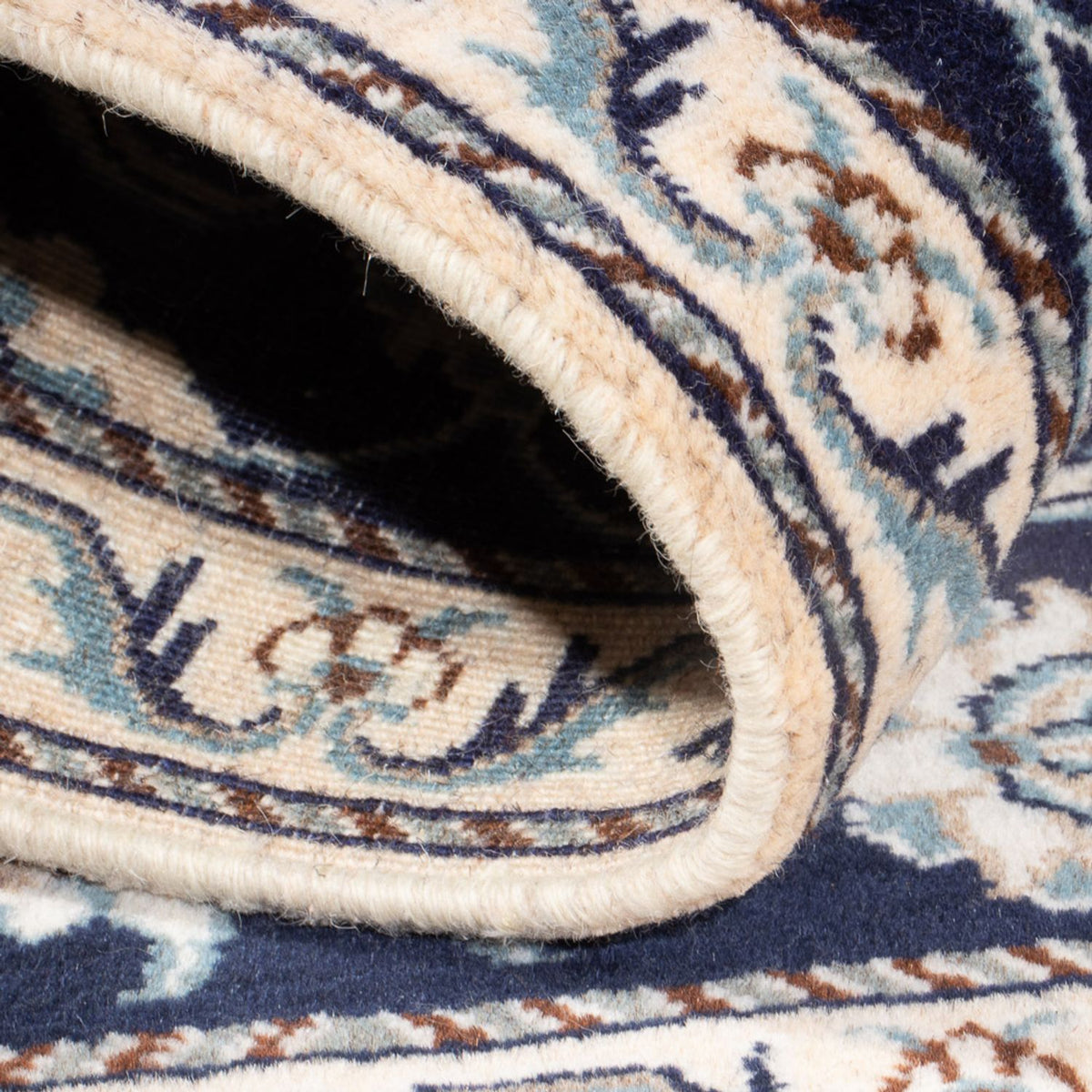 Persisk matta - Nain - 135 x 67 cm - mörkblå