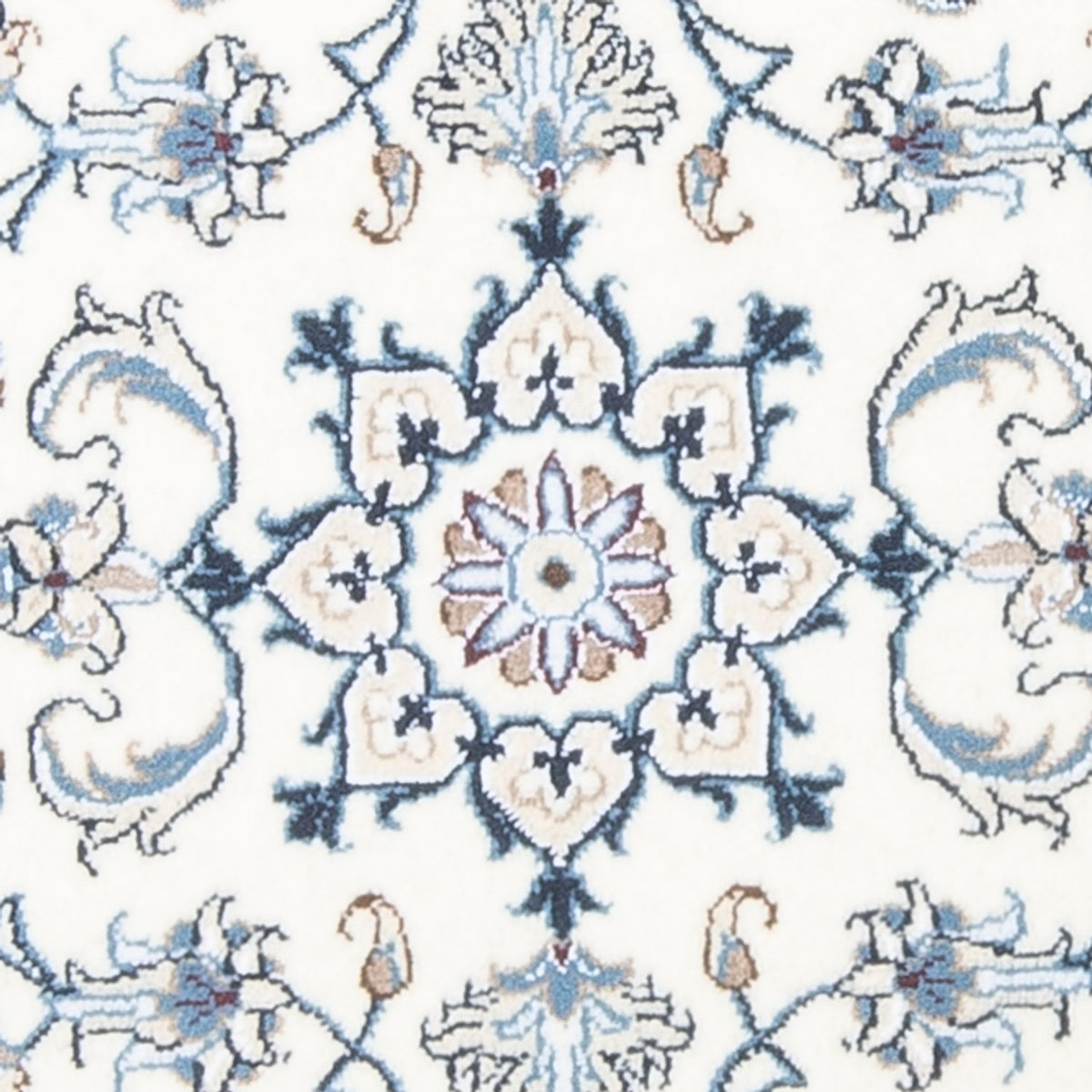 Persisk matta - Nain - 127 x 67 cm - grädde