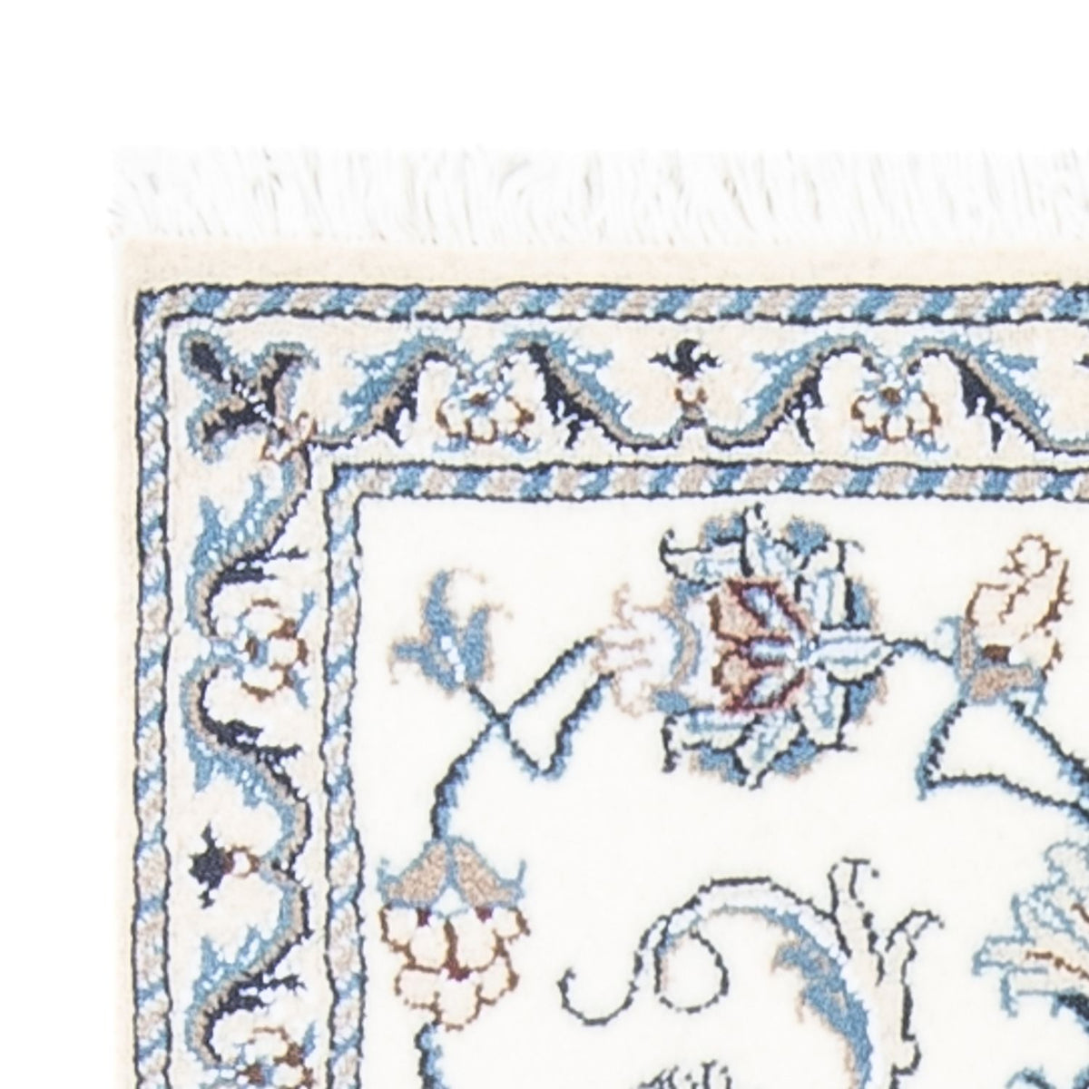 Persisk matta - Nain - 127 x 67 cm - grädde