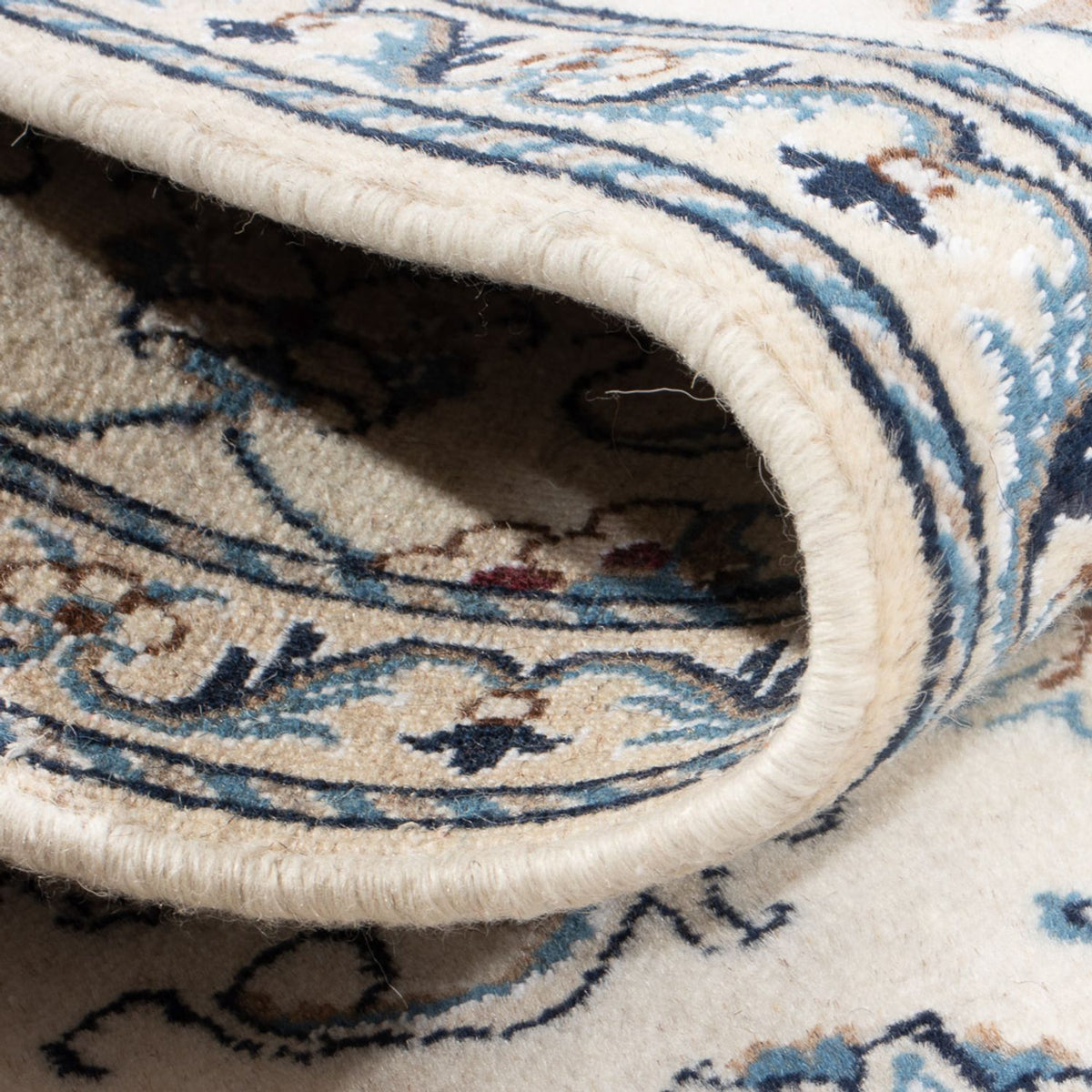 Persisk matta - Nain - 127 x 67 cm - grädde