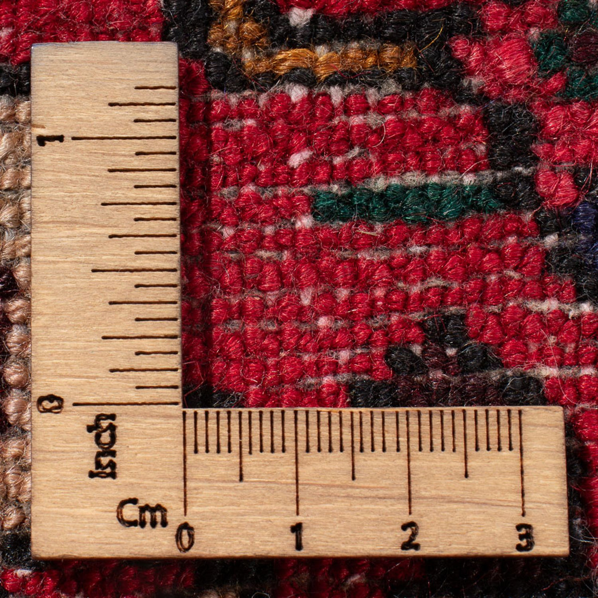 Persisk matta - Nomadic - 128 x 82 cm - mörkröd