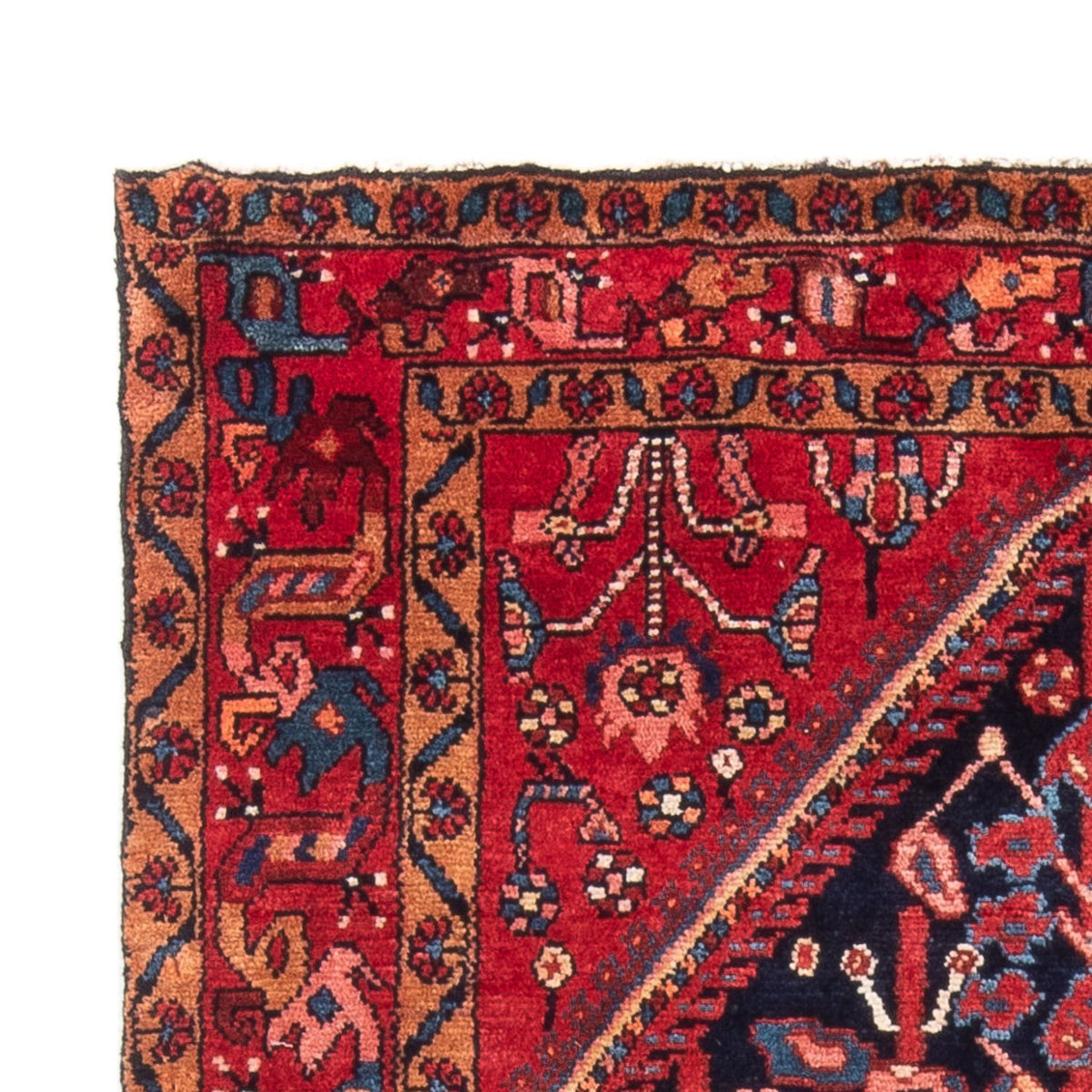 Persisk matta - Nomadic - 144 x 114 cm - mörkblå