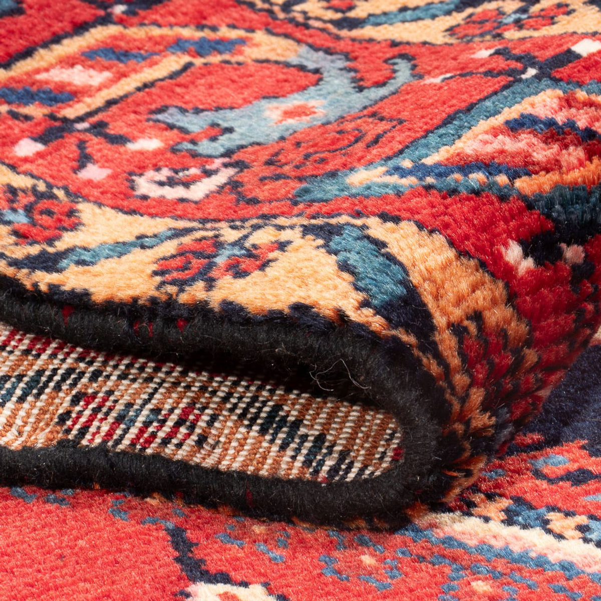 Persisk matta - Nomadic - 144 x 114 cm - mörkblå