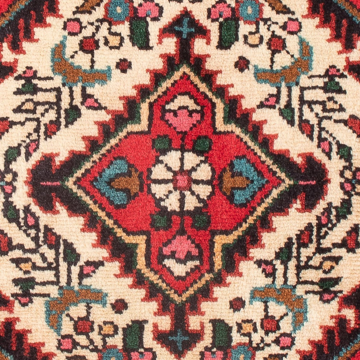 Persisk matta - Nomadic - 62 x 47 cm - grädde