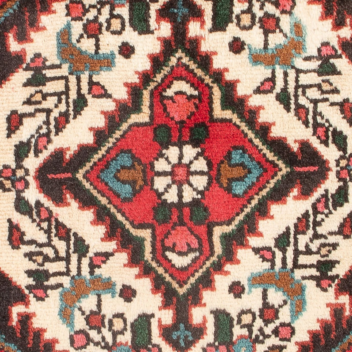 Persisk matta - Nomadic - 64 x 47 cm - grädde