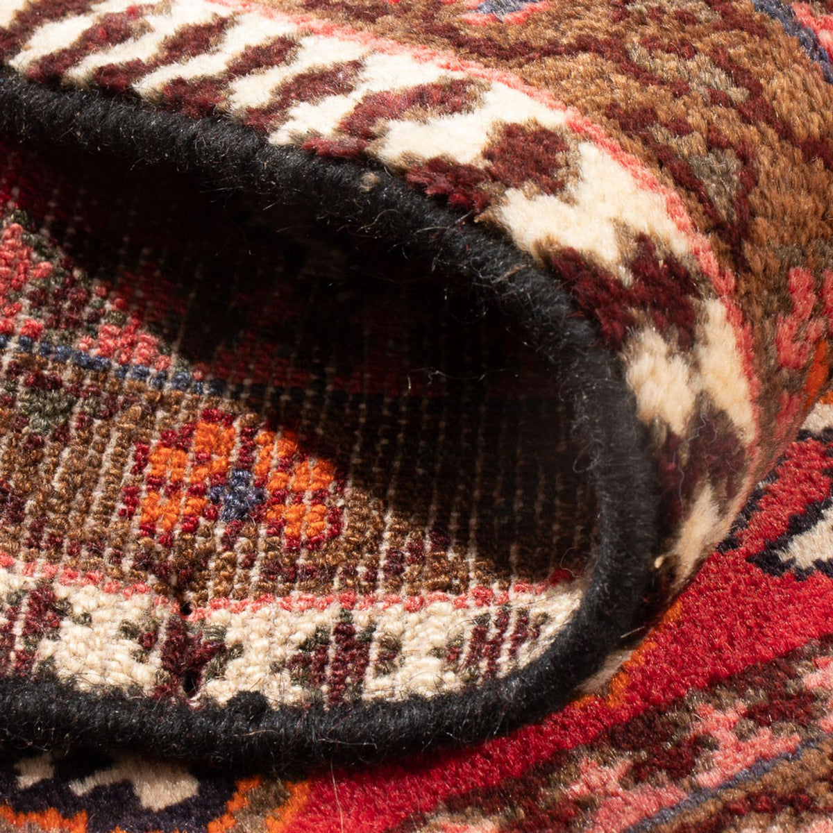 Turkaman-matta - 89 x 67 cm - röd