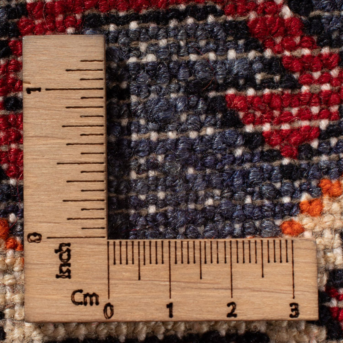 Turkaman-matta - 89 x 67 cm - röd