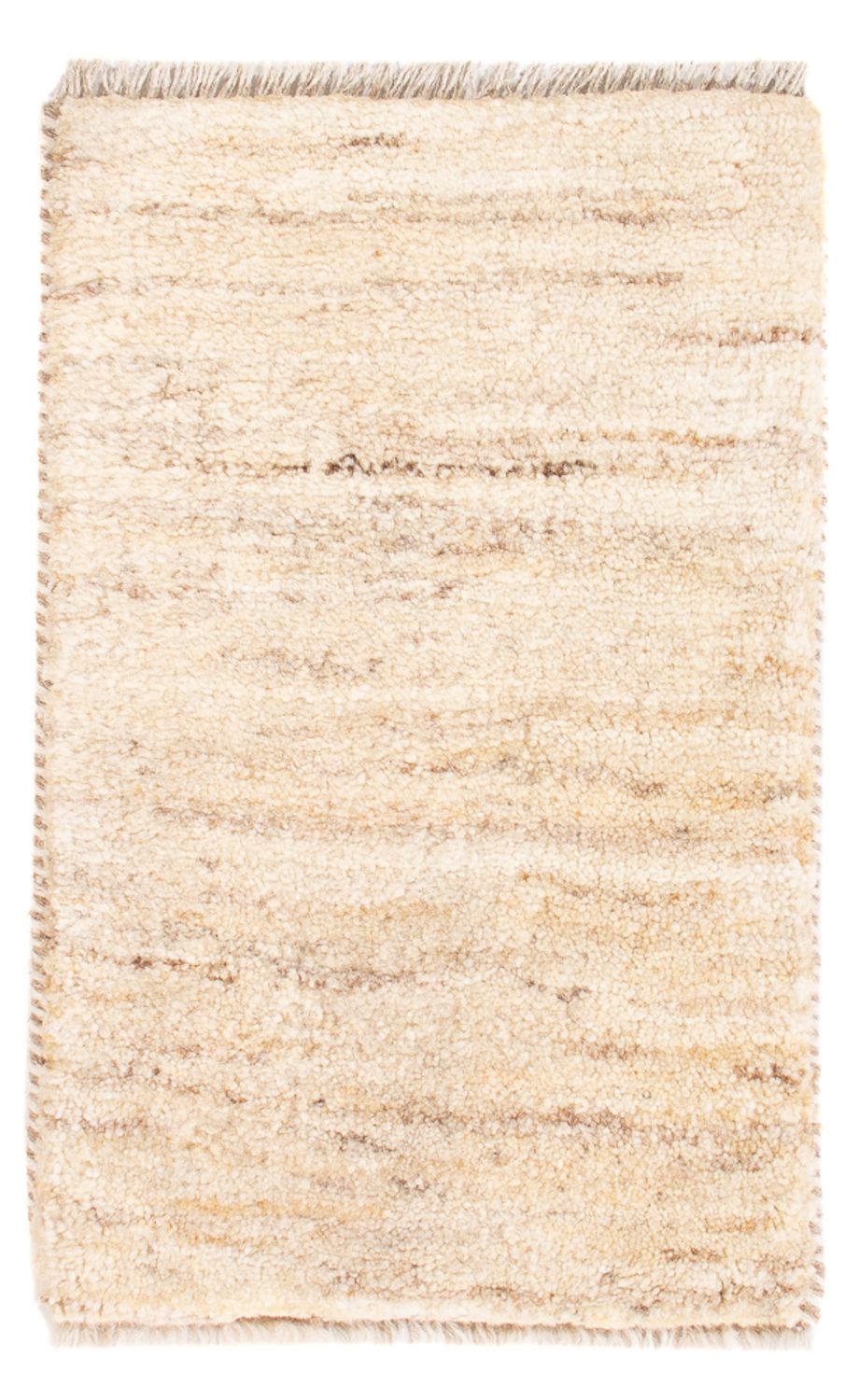 Gabbeh-matta - persisk - 60 x 40 cm - ljusbeige