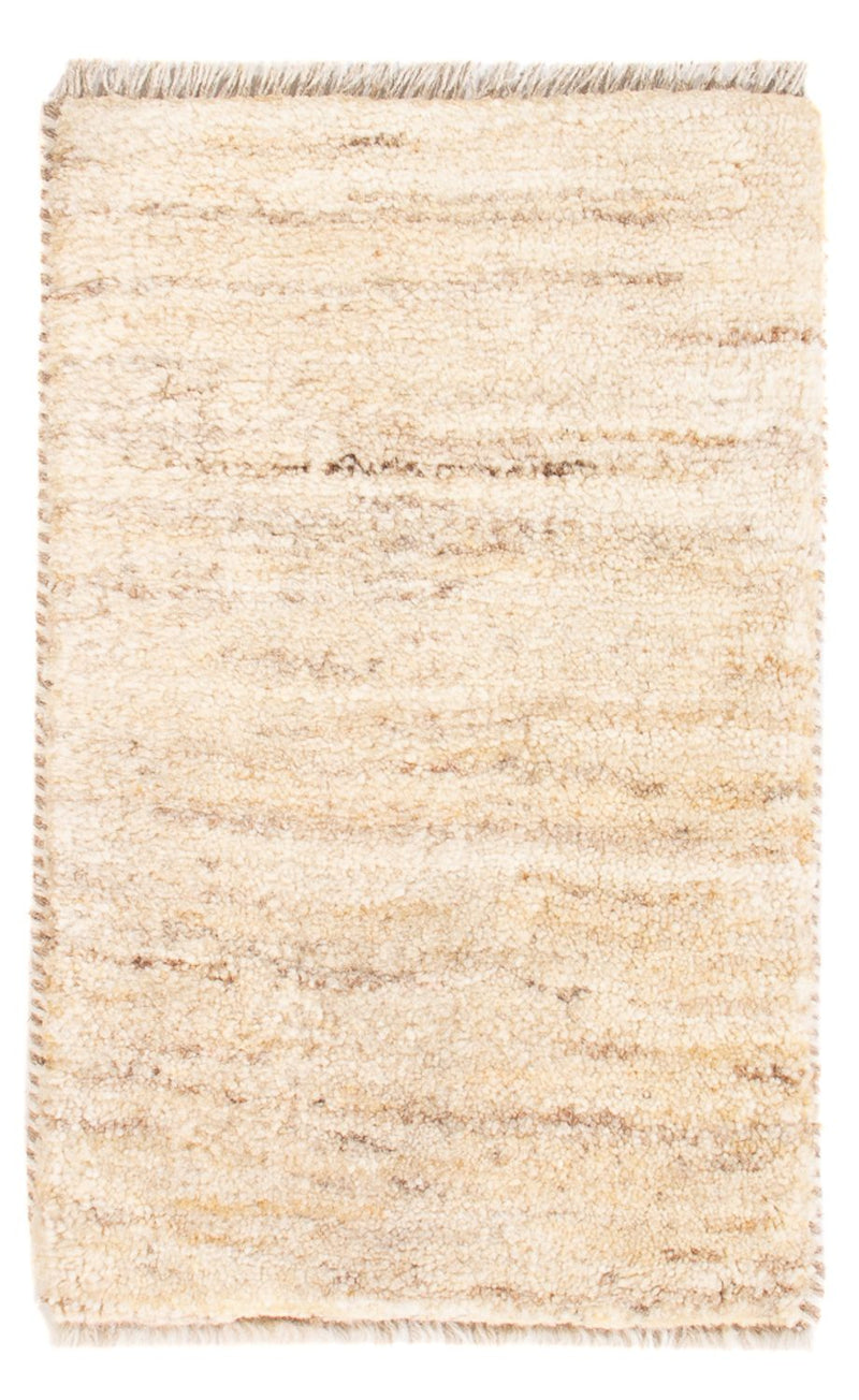 Gabbeh-matta - persisk - 60 x 40 cm - ljusbeige