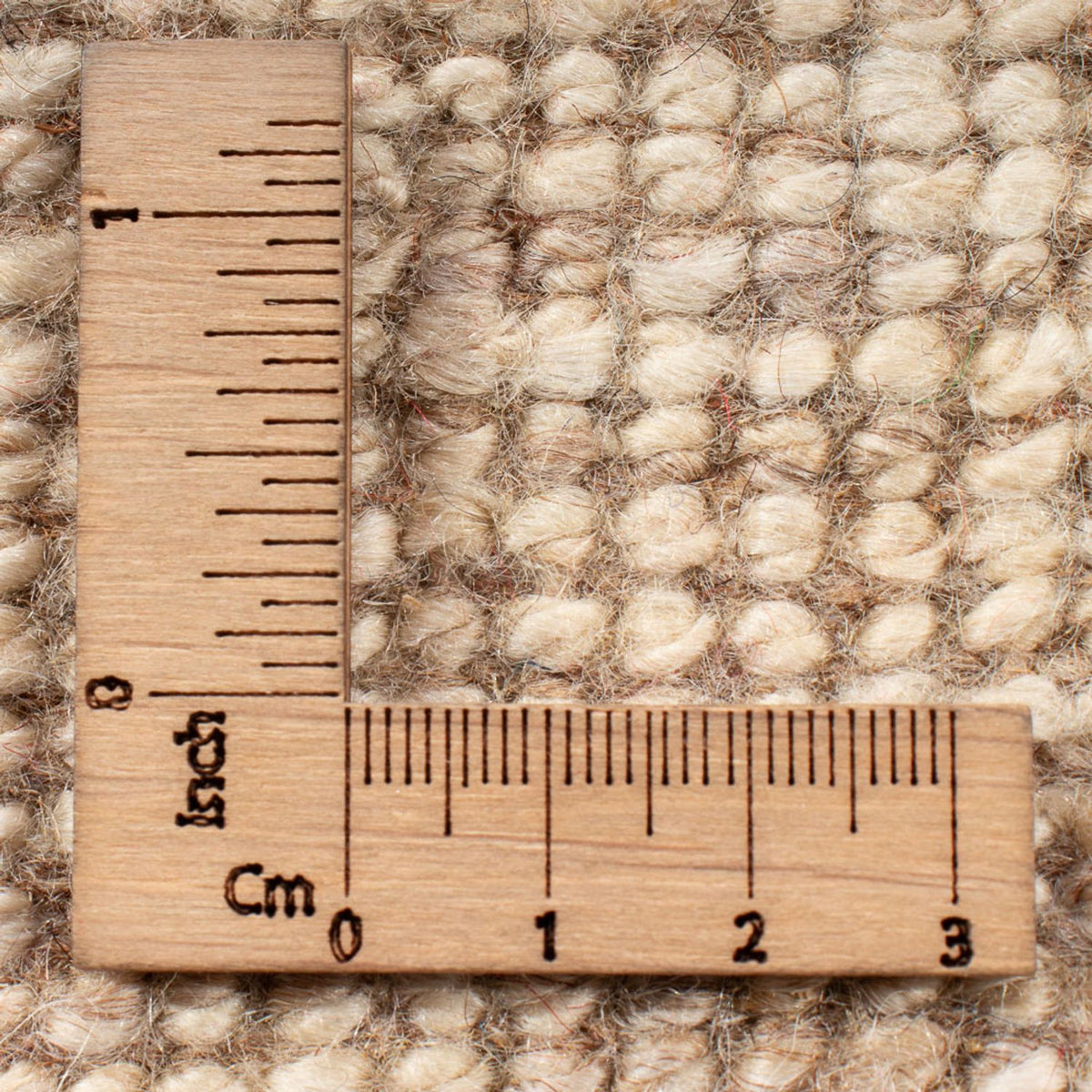 Gabbeh-matta - persisk - 60 x 40 cm - ljusbeige