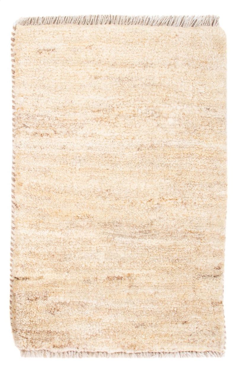 Gabbeh-matta - persisk - 60 x 40 cm - ljusbeige