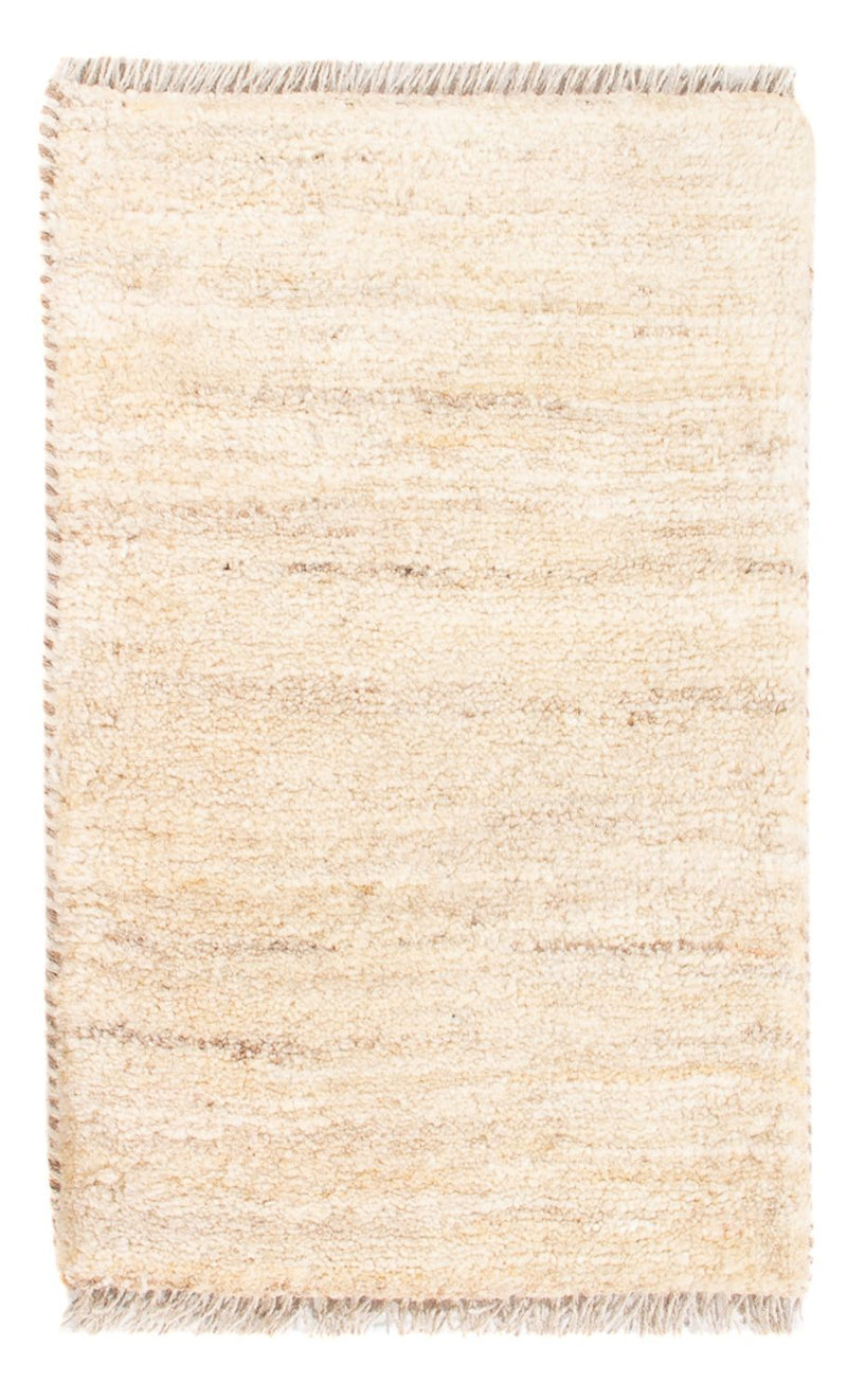 Gabbeh-matta - persisk - 60 x 40 cm - ljusbeige