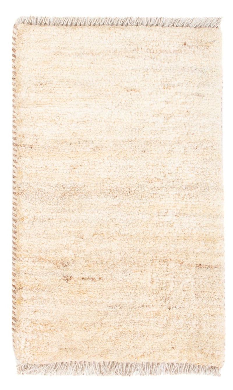 Gabbeh-matta - persisk - 60 x 40 cm - ljusbeige
