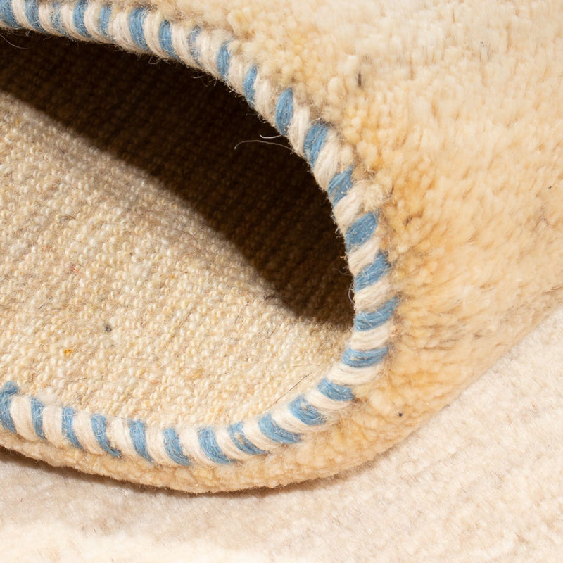 Gabbeh-matta - persisk - 146 x 73 cm - naturvit