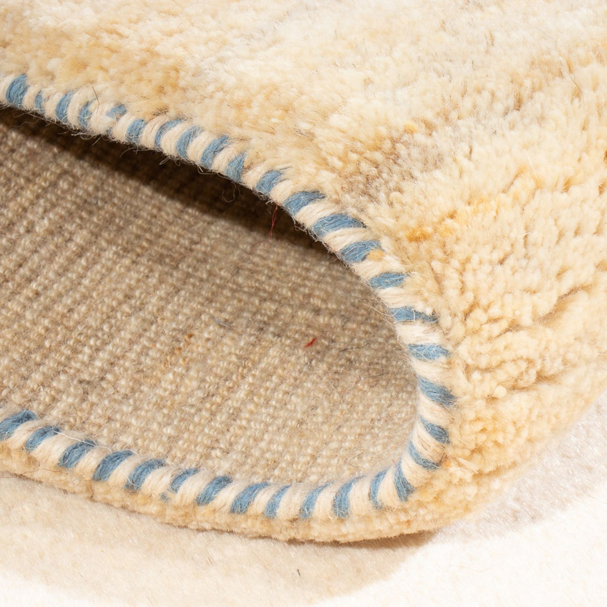 Runner Gabbeh-matta - persisk - 193 x 83 cm - naturvit