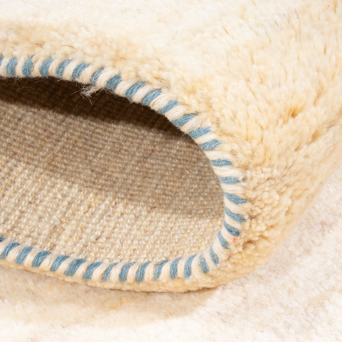 Runner Gabbeh-matta - persisk - 245 x 79 cm - naturvit