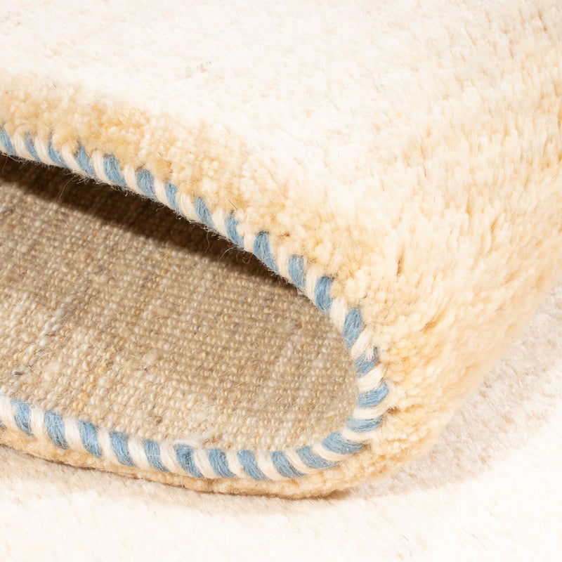 Gabbeh-matta - persisk - 150 x 97 cm - naturvit