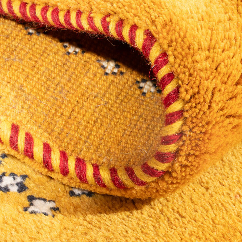 Gabbeh-matta - persisk - 84 x 62 cm - guld