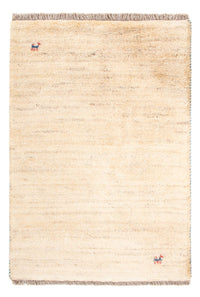 Gabbeh-matta - persisk - 86 x 60 cm - ljusbeige