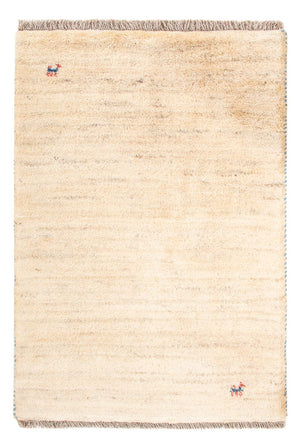 Gabbeh-matta - persisk - 86 x 60 cm - ljusbeige