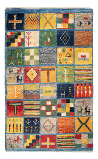 Gabbeh-matta - persisk - 98 x 61 cm - flerfärgad