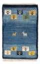 Persisk Gabbeh Mattan 60x40cm - Perserteppich Wollteppich