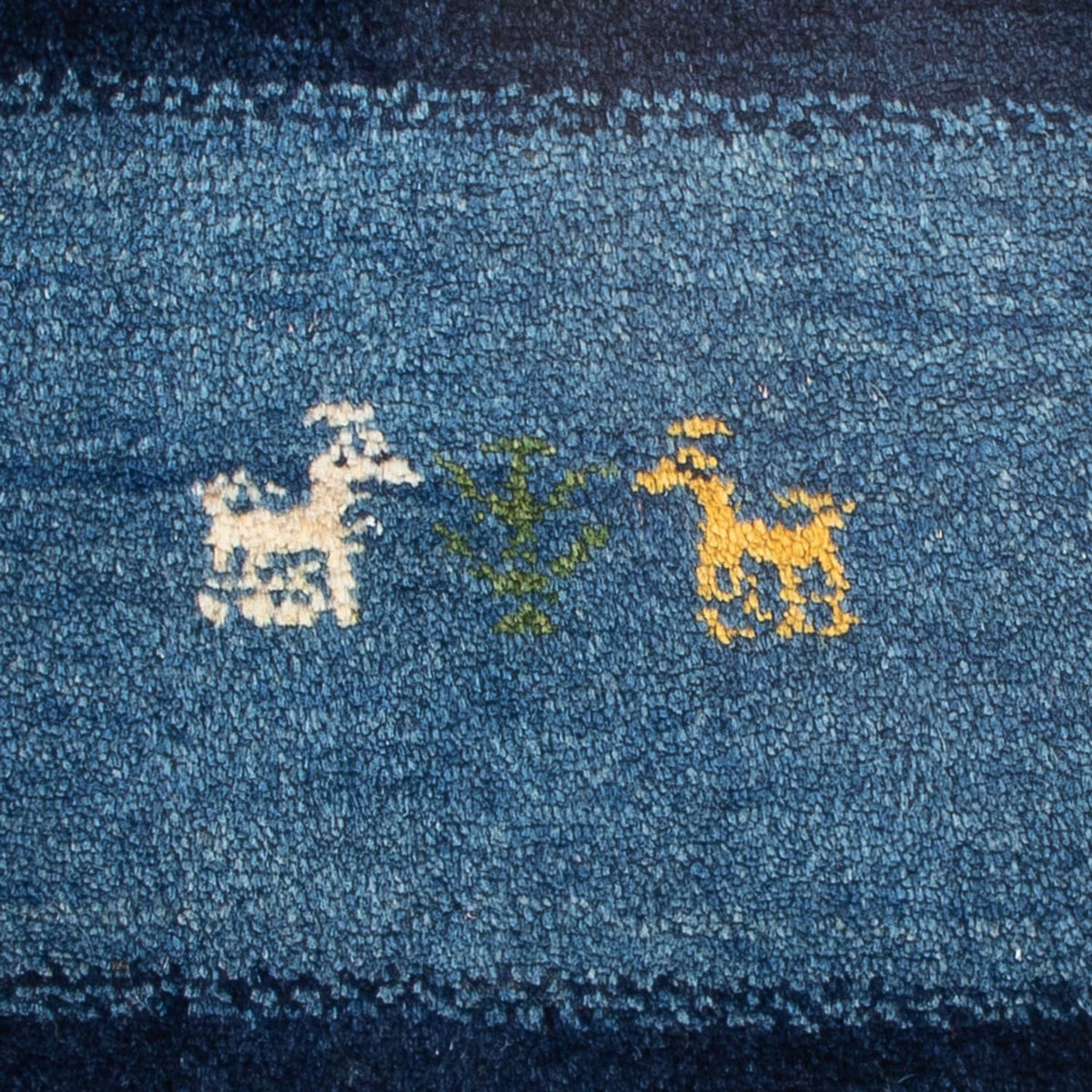 Gabbeh-matta - persisk - 60 x 40 cm - flerfärgad