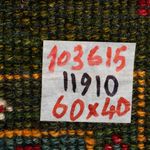 Gabbeh-matta - persisk - 60 x 40 cm - flerfärgad