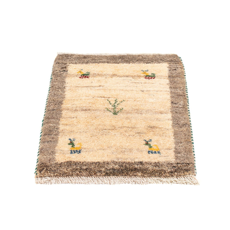 Gabbeh-matta - persisk - 60 x 40 cm - beige