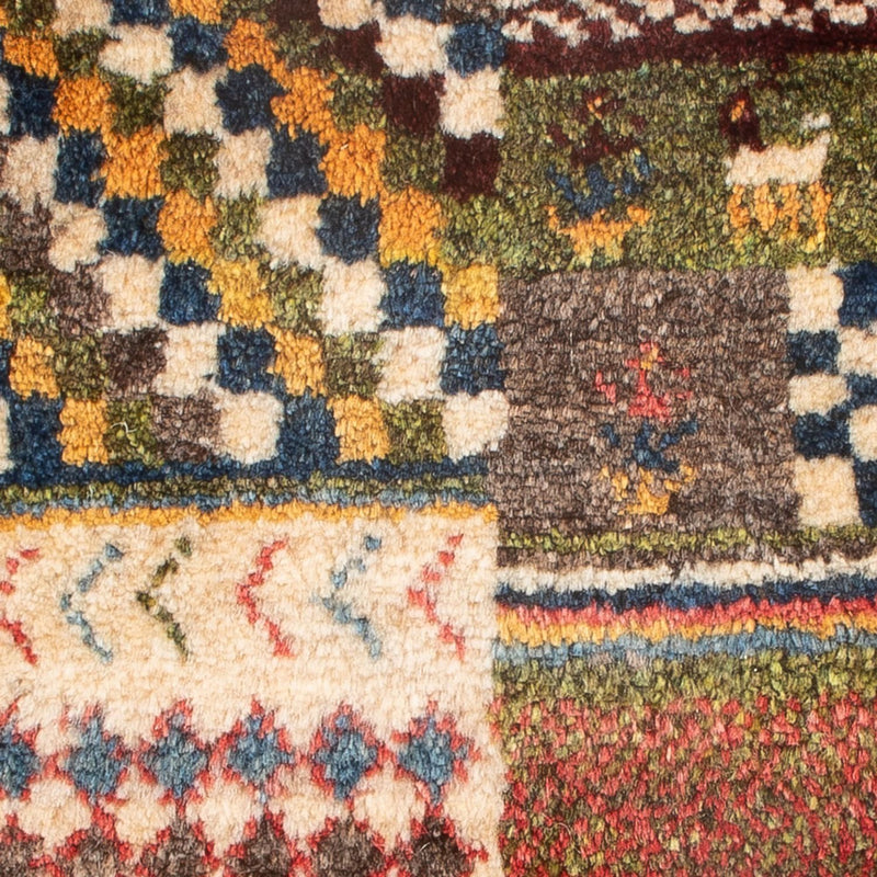 Gabbeh-matta - persisk - 60 x 40 cm - flerfärgad