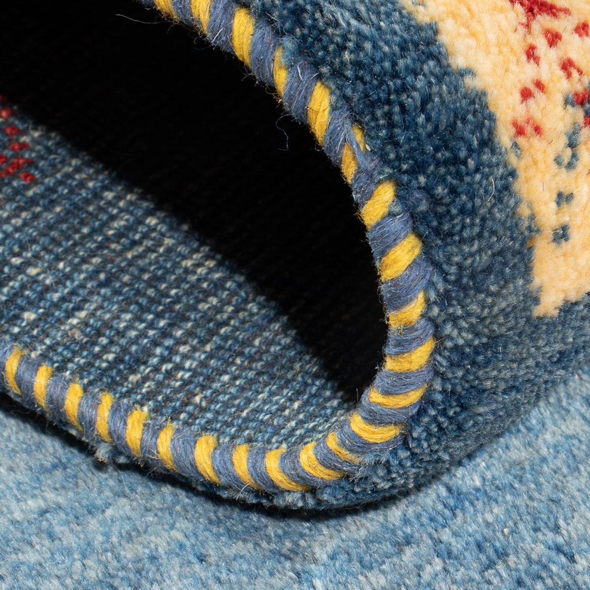 Runner Gabbeh-matta - persisk - 136 x 52 cm - flerfärgad