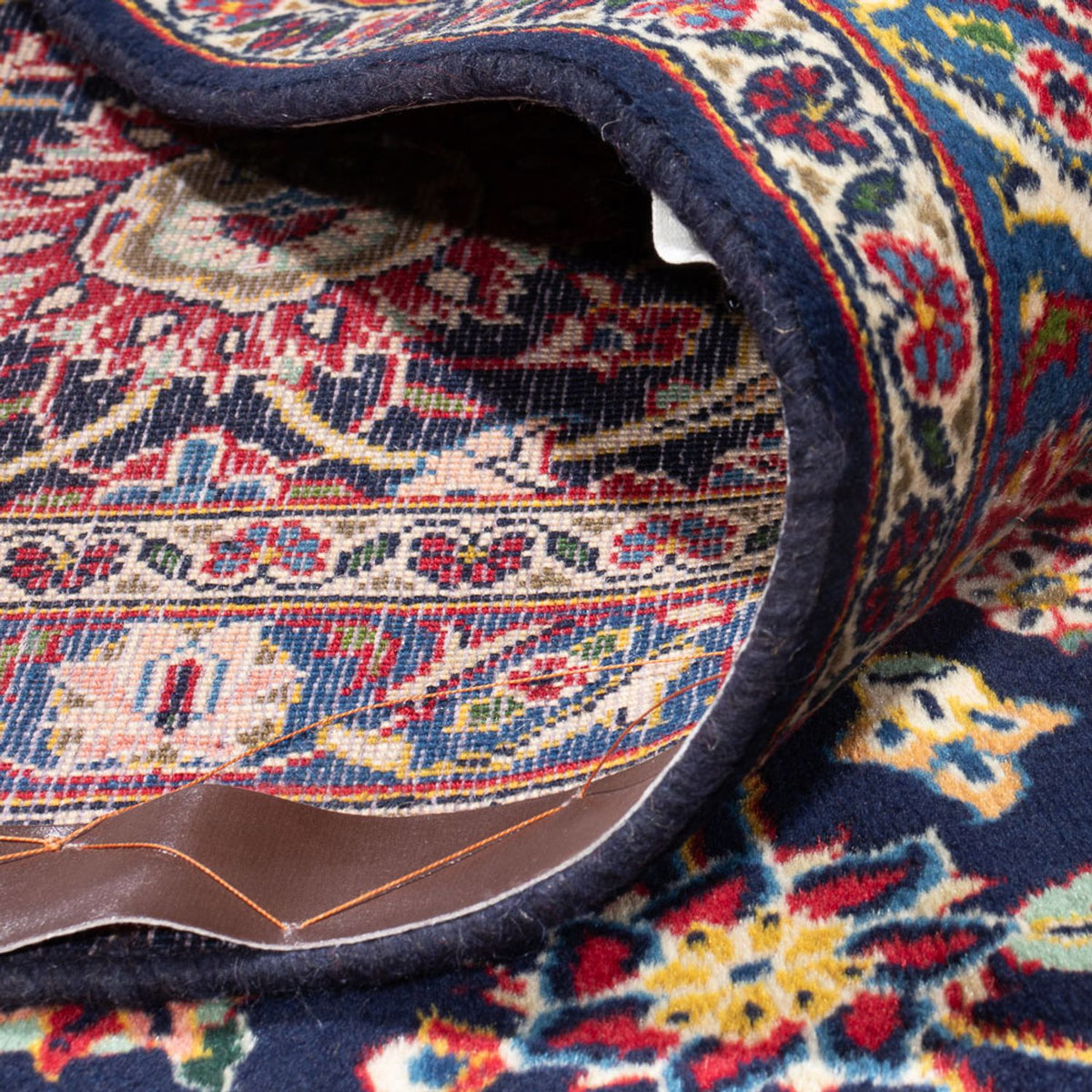 Persiska mattor - Keshan - Antik - 410 x 298 cm - mörkblå