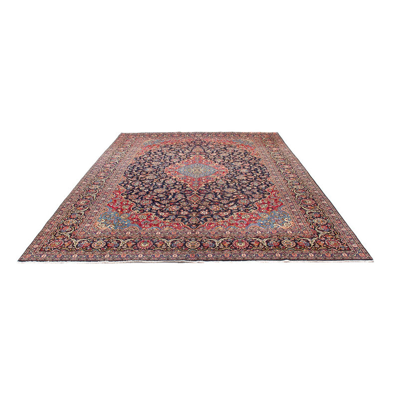 Persiska mattor - Keshan - Antik - 410 x 298 cm - mörkblå