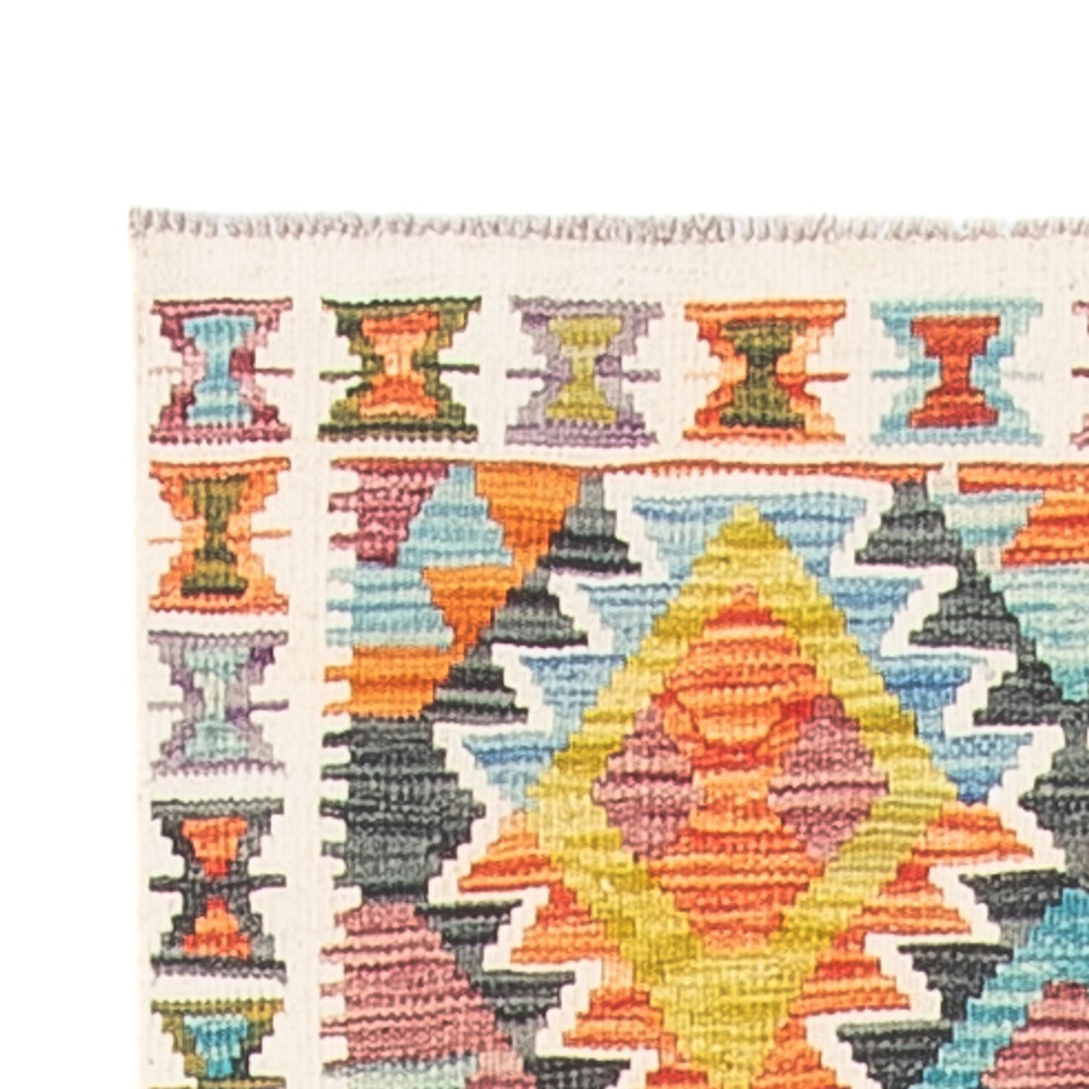 Runner Kelim Carpet - Splash - 281 x 80 cm - flerfärgad