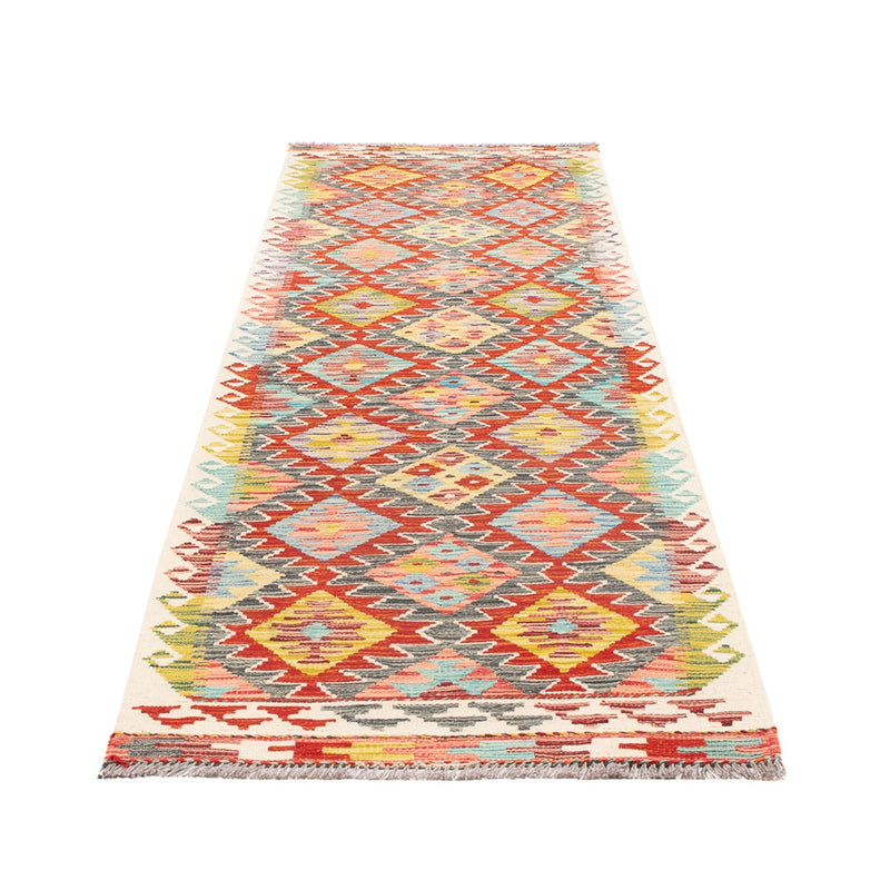 Runner Kelim Carpet - Splash - 286 x 78 cm - flerfärgad