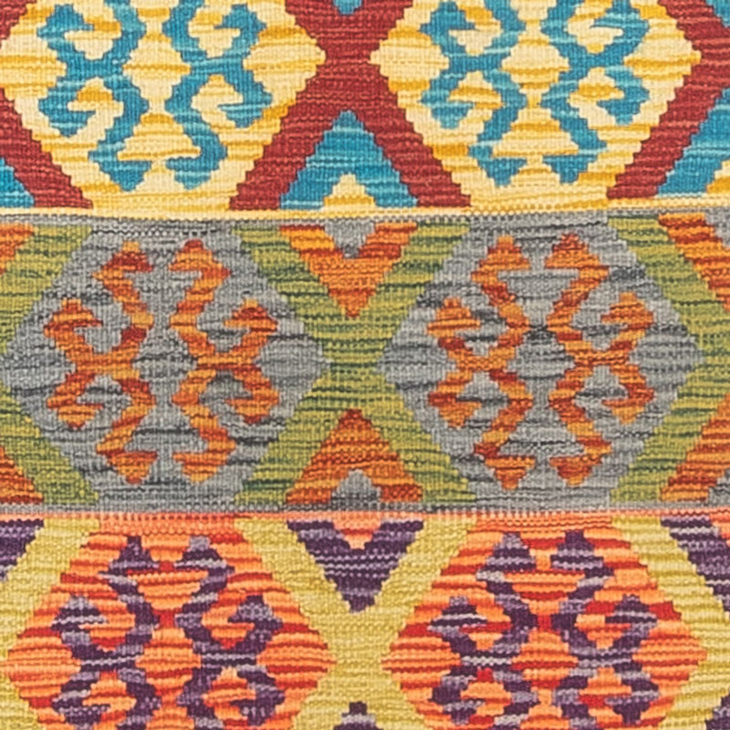 Runner Kelim Carpet - Splash - 294 x 82 cm - flerfärgad