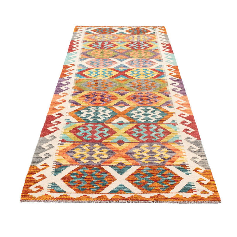Runner Kelim Carpet - Splash - 294 x 82 cm - flerfärgad