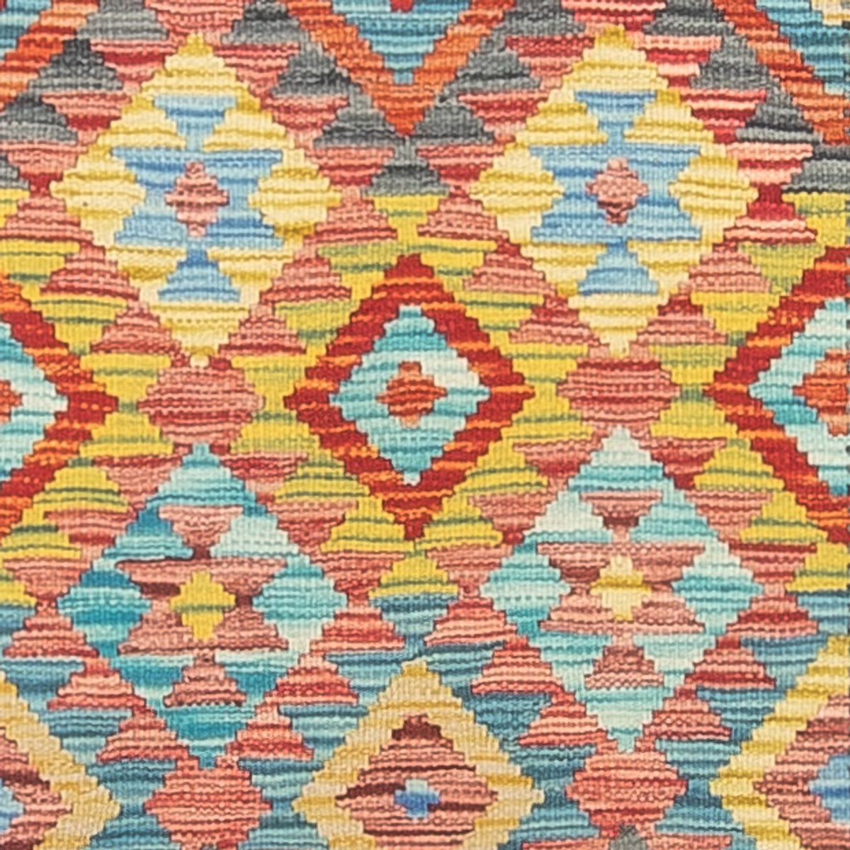 Runner Kelim Carpet - Splash - 232 x 80 cm - flerfärgad