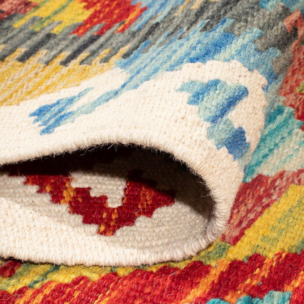 Runner Kelim Carpet - Splash - 232 x 80 cm - flerfärgad