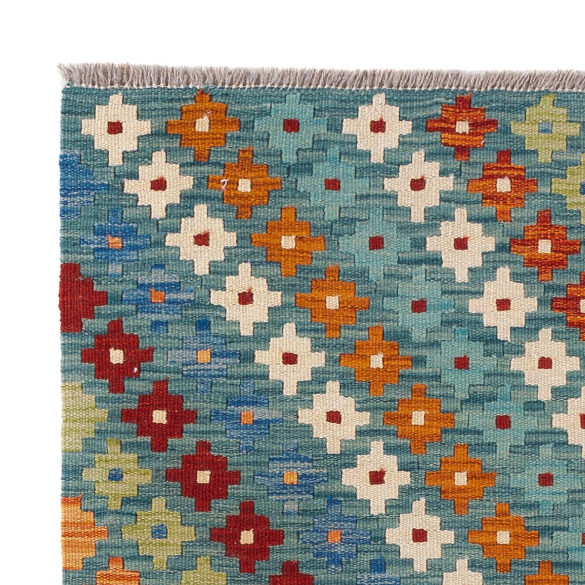 Kelim Carpet - Splash - 90 x 88 cm - flerfärgad